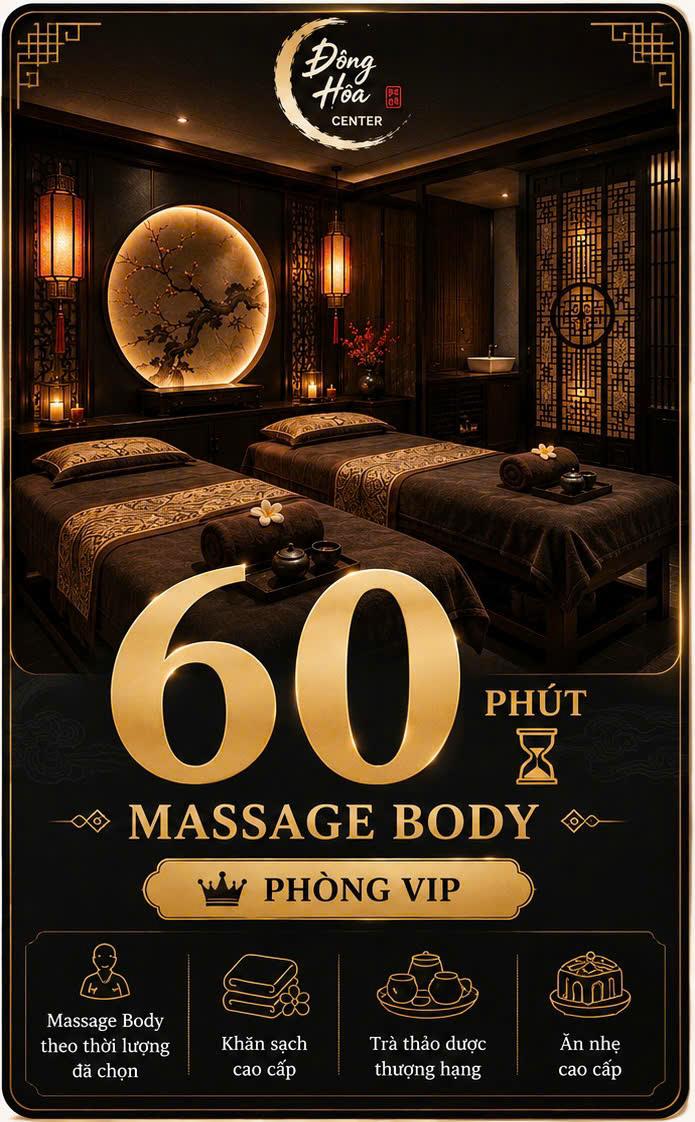 Massage Body 60p - Phòng VIP