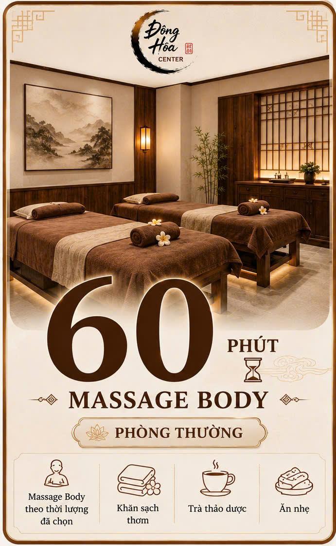 Massage Body 60p - Phòng Thường