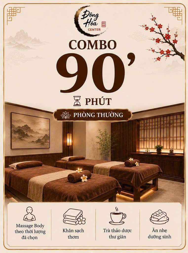 Combo Tiêu Chuẩn 90p - Phòng Thường
