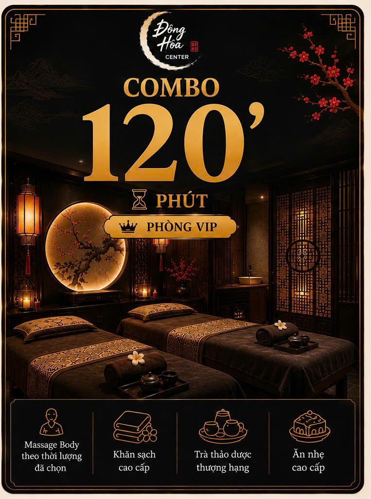 Combo Chuyên Sâu 120p - Phòng VIP