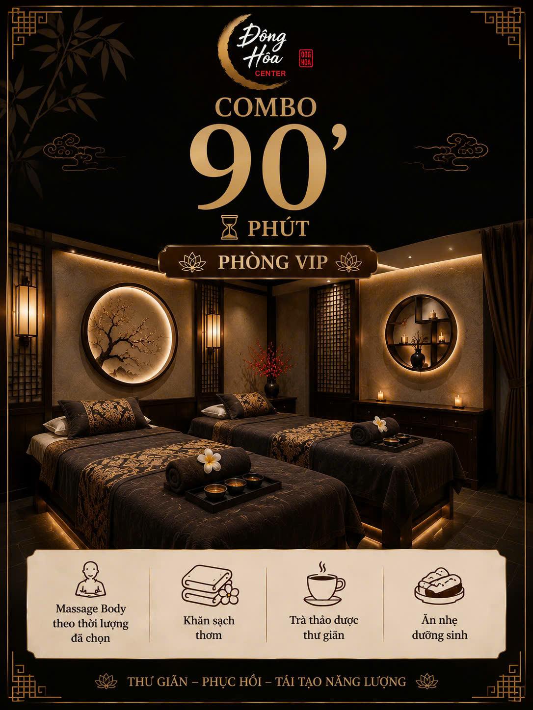 Combo Tiêu Chuẩn 90p - Phòng VIP