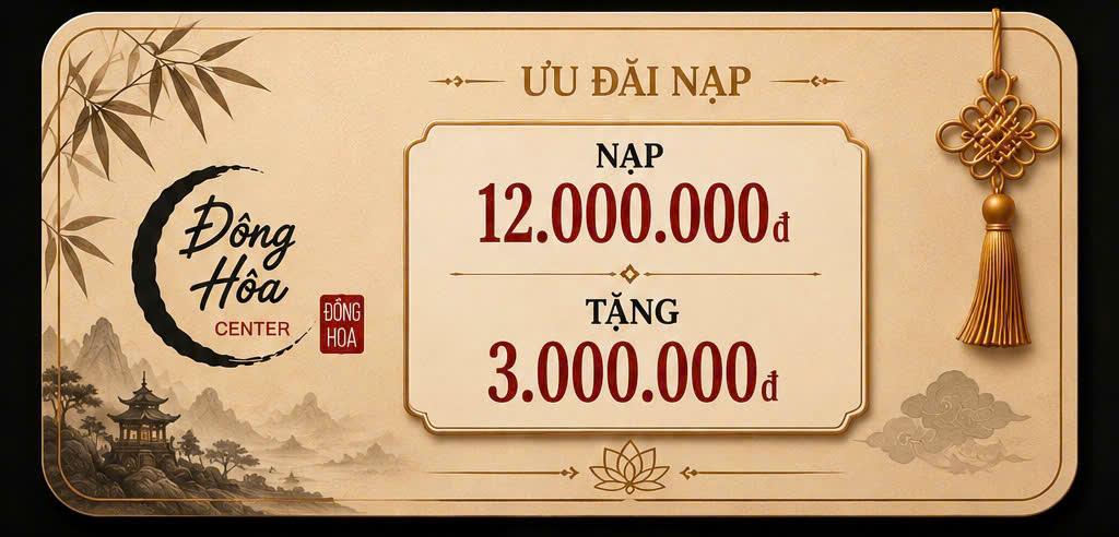 Thẻ ưu đãi 12.000.000 tặng 3.000k